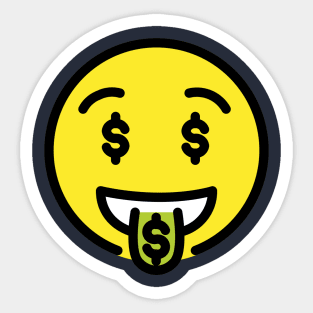 Money Mouth Emoji Sticker